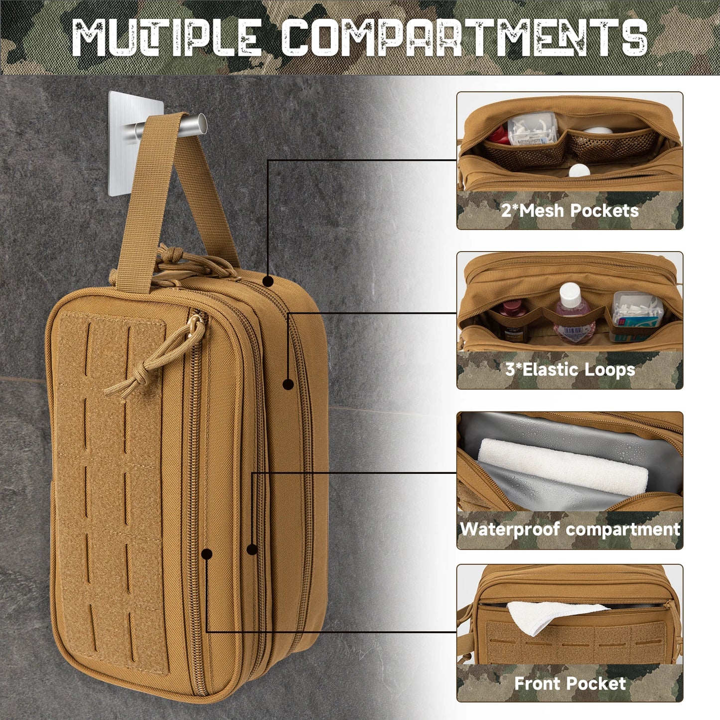 Tactical Toiletry Bag – Rugged Hygiene Kit for Travel & Outdoor Adventures