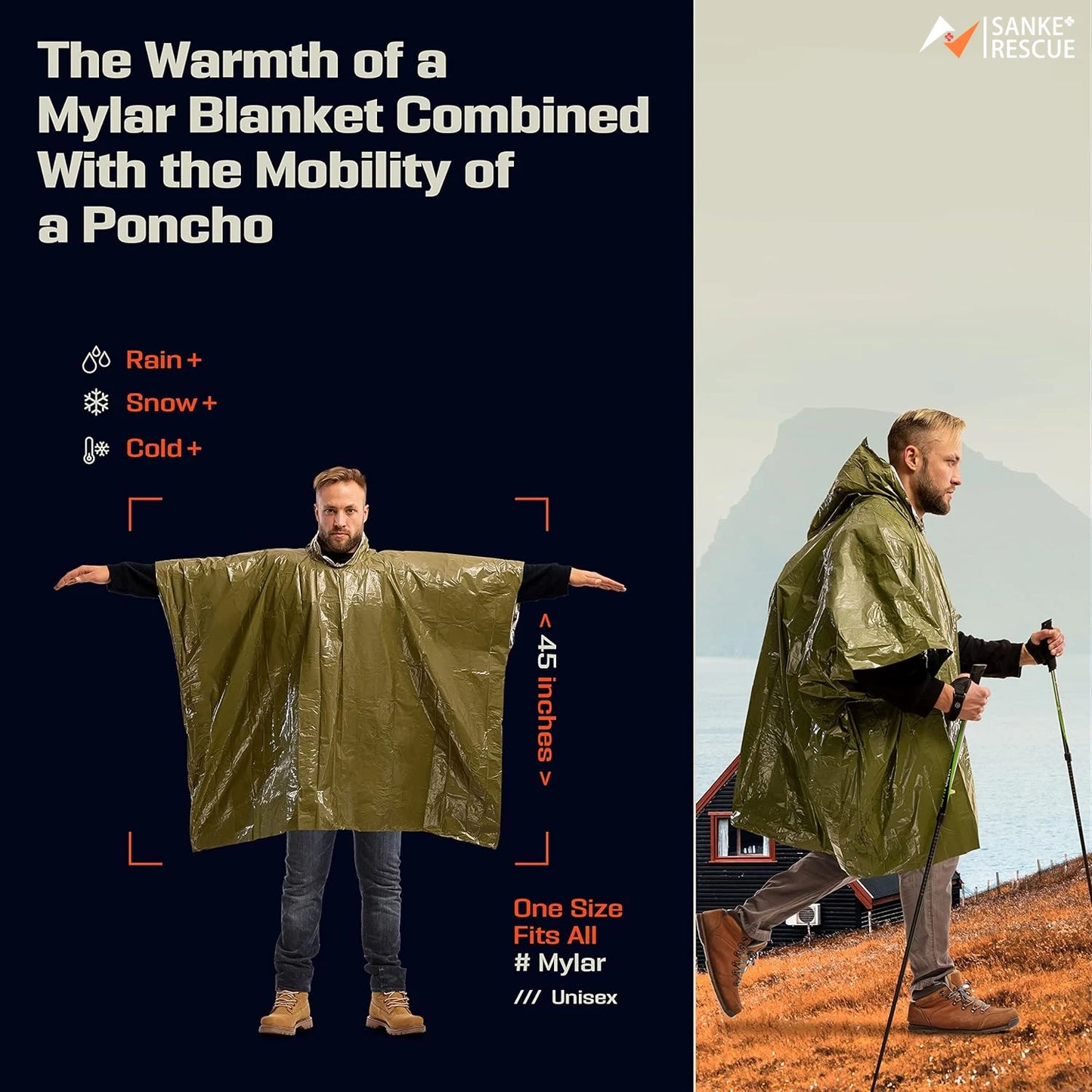 Emergency Waterproof Raincoat – Poncho