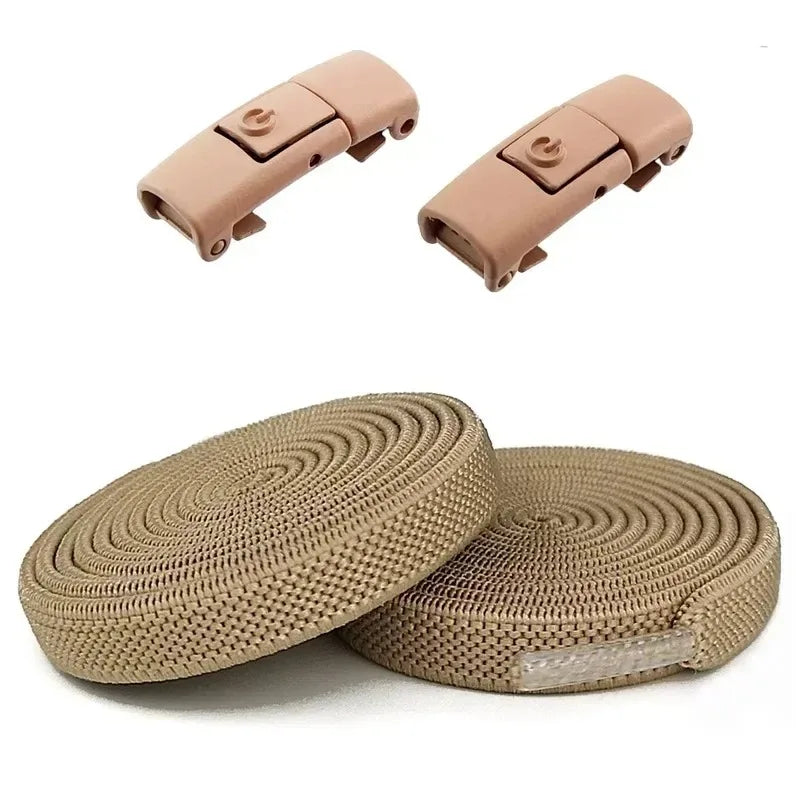 8MM No-Tie Elastic Shoe Laces with Press Lock – Widened Flat Design for Kids & Adults