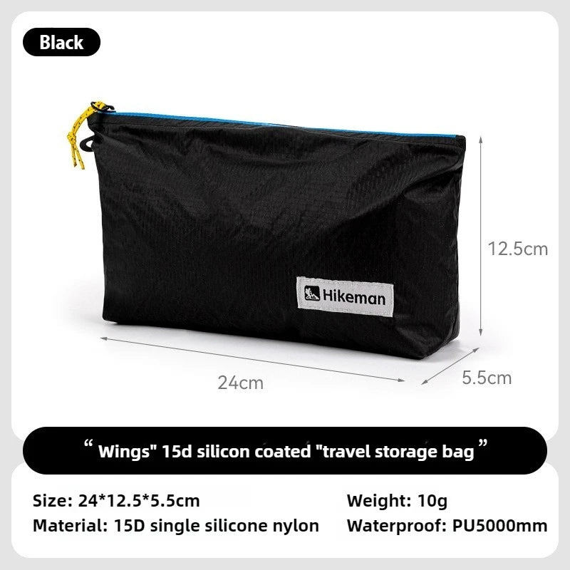 HIKEMAN Ultralight Silicone Storage Bag – Waterproof 15D Travel Organizer