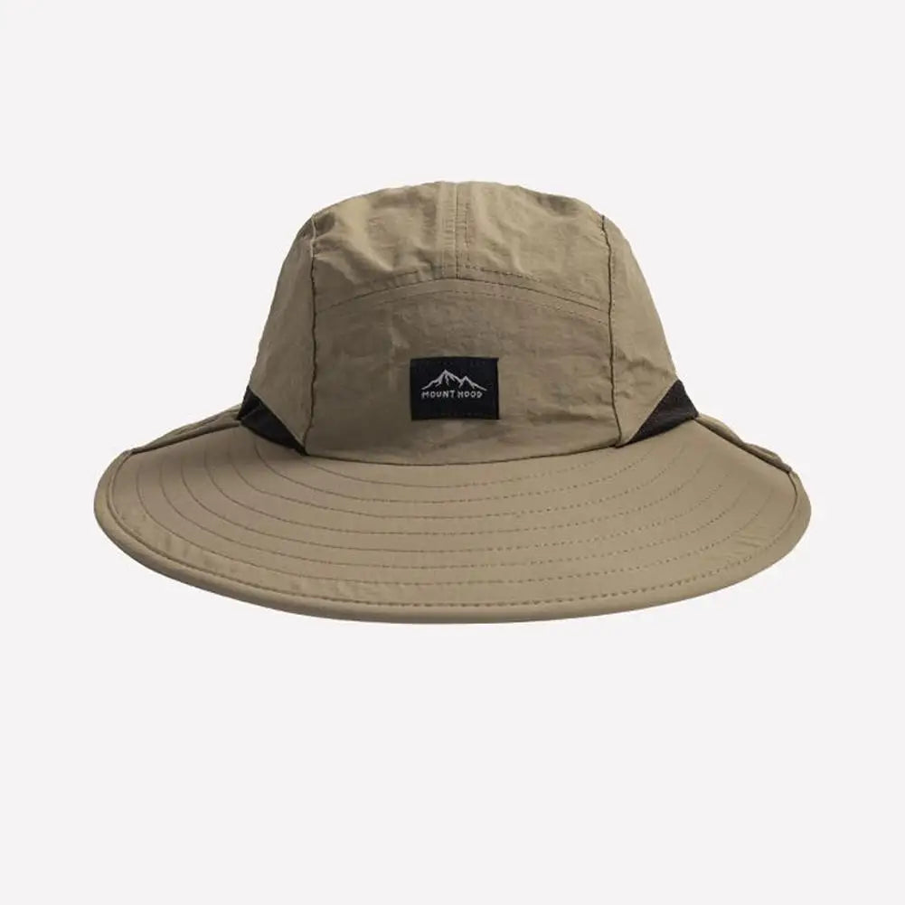 UV Protection Wide Brim Outdoor Hat - Waterproof, Quick-Drying Fisherman Cap with Breathable Mesh & Neck Protection