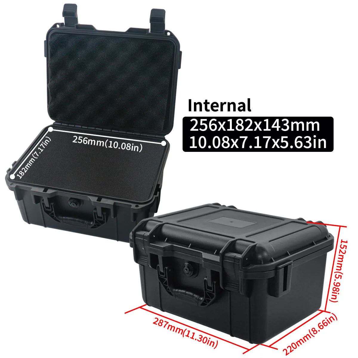 Waterproof Hard Case with Pre-Cut Sponge Storage | Impact-Resistant Case