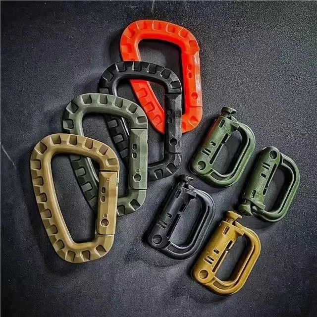 Tactical D-Ring Grimlock Carabiner Clip – Secure MOLLE Attachment for Military & Outdoor Gear