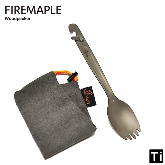 Fire Maple Titanium Spork – Ultralight Multi-Function Cutlery for Hiking & Camping (ISPO Gold Award Winner)