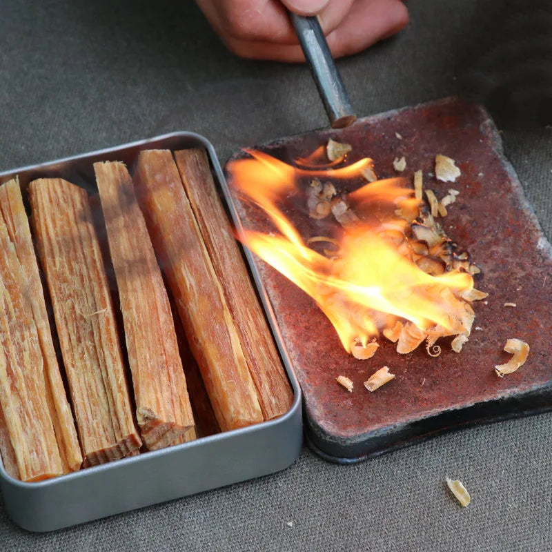 1 Box Fatwood Fire Starter Sticks – Natural Firestarting Wood for Camping, Hiking & Emergency Survival