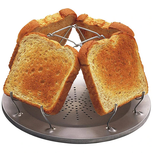 Portable Stainless Steel Camping Toaster – Folding Multi-Purpose Grill & Outdoor Oven