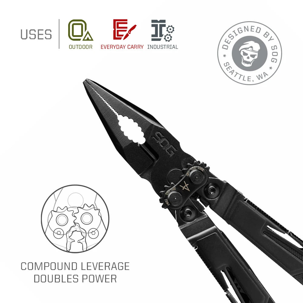 SOG PowerPint 18-in-1 Tactical Multi-Tool – Compact EDC for Outdoor Adventures