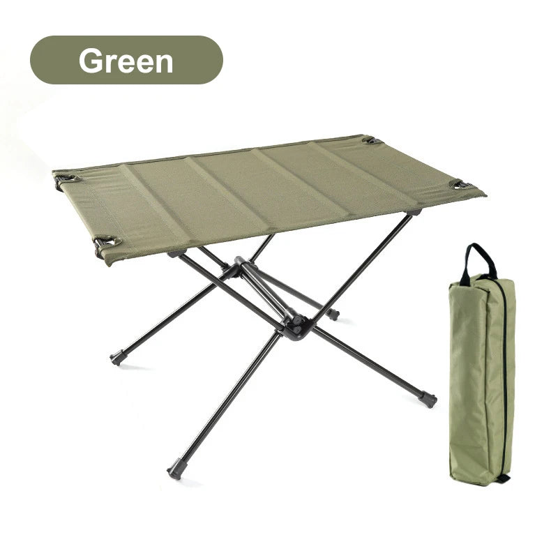Camping Folding Table – Lightweight Roll-Up Table with 1680D Oxford Top & Aluminum Alloy Frame