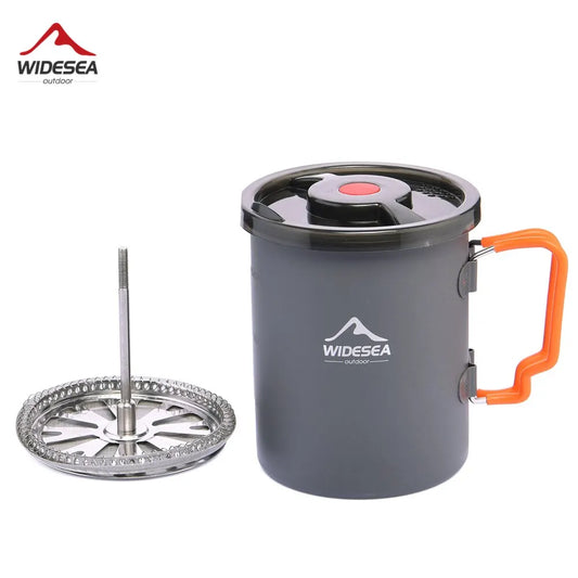 ☕ Camping Coffee Pot with French Press