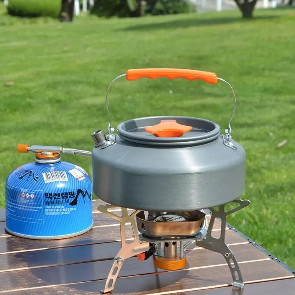 1.1L Camping Water Kettle – Lightweight Aluminum Alloy Kettle for Outdoor Adventures