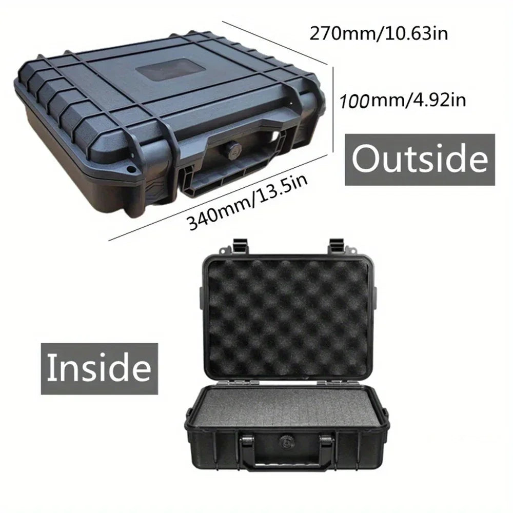 Waterproof Hard Carry Case with Pre-Cut Sponge | Impact-Resistant Organizer for Equipment