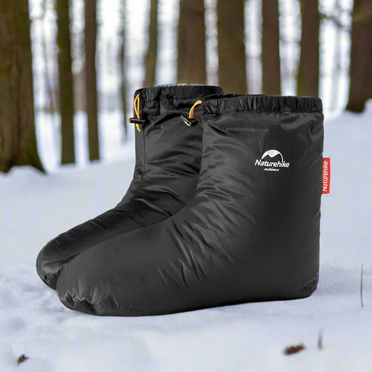 Naturehike Goose Down Slipper Boots – Waterproof, Windproof Thermal Footwear for Winter Camping, Hiking & Fishing