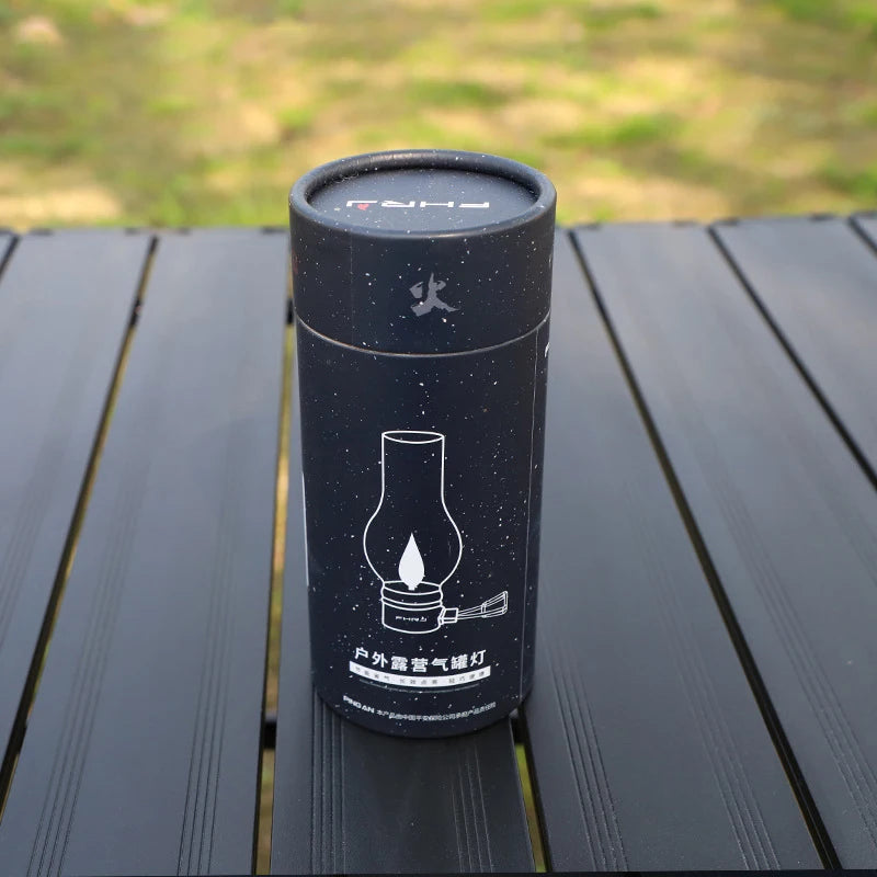 Portable Camping Gas Candle Lamp – Compact Light for Outdoor Adventures