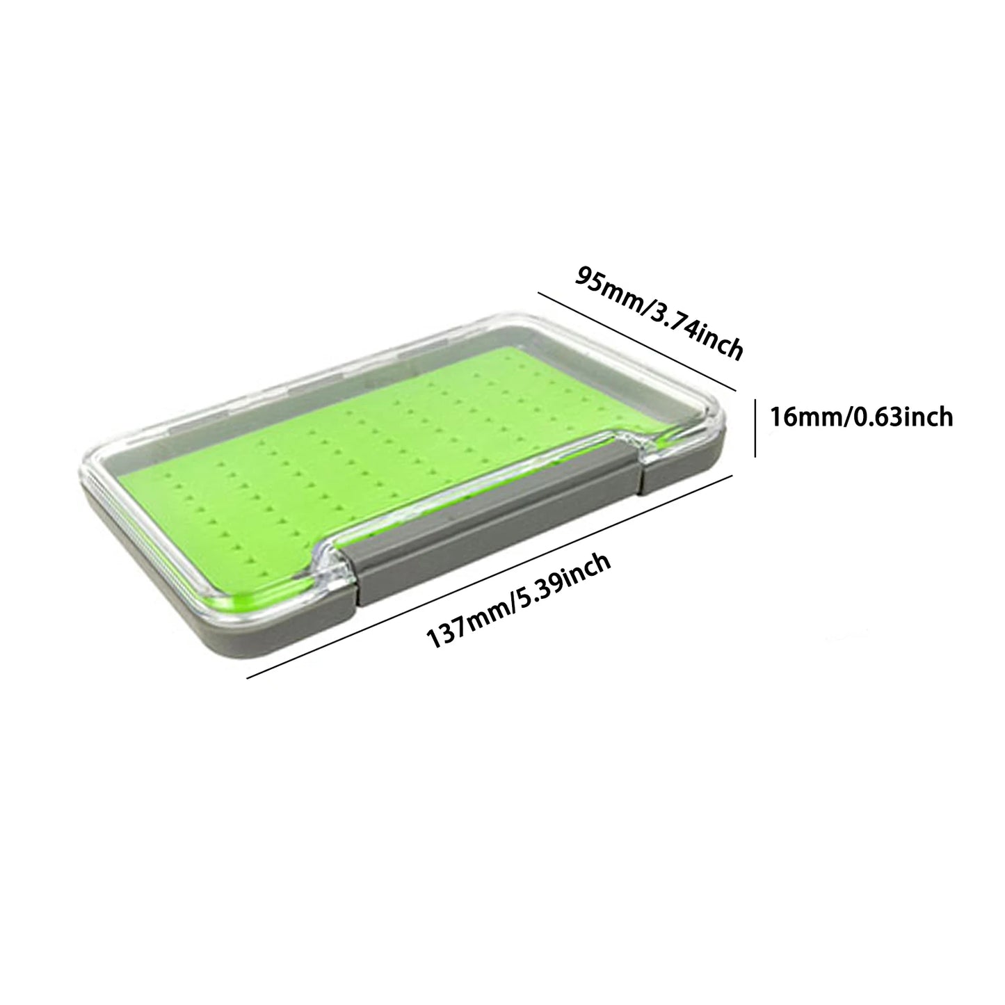 Aventik 100% Waterproof Fly Box Silicone Transparent Fishing Box Fishing Storage