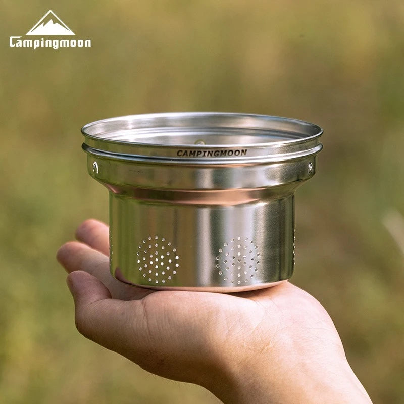 CAMPINGMOON SW-1V Stainless Steel Tea Strainer – Multi-Purpose Camping Tea Filter Accessory