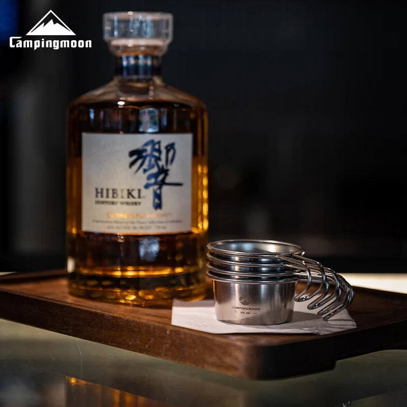 CAMPINGMOON S050 Small Stainless Steel Mug – Portable Outdoor Coffee Cup for Camping & Kungfu Tea