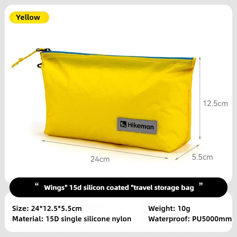 HIKEMAN Ultralight Silicone Storage Bag – Waterproof 15D Travel Organizer