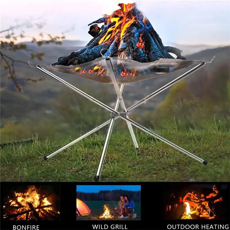🔥 Portable Outdoor Mesh Fire Pit