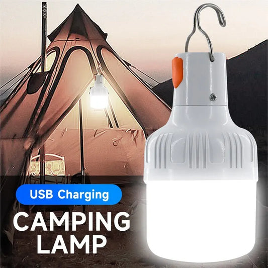 Outdoor USB Rechargeable LED Lamp Bulbs – High Brightness Emergency Lantern for Camping & More