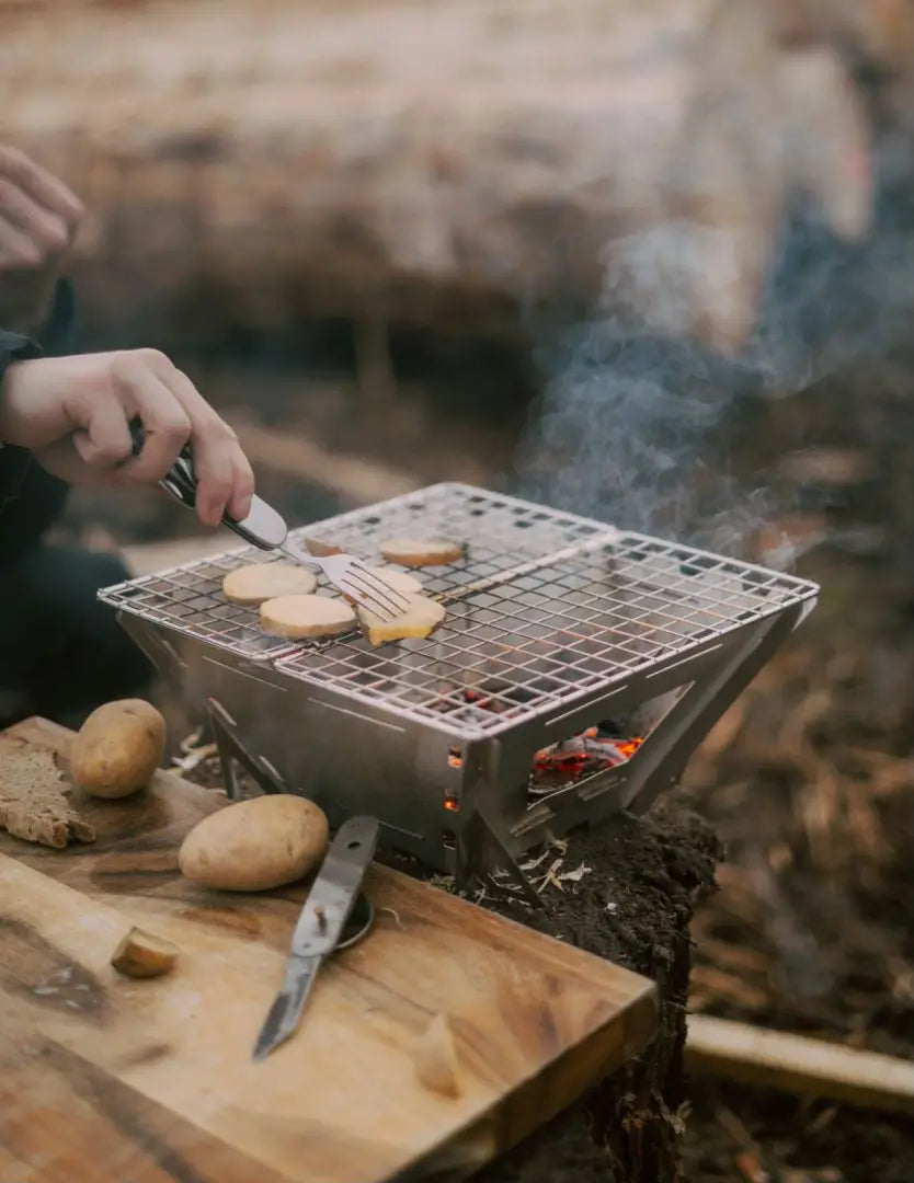 Fire Maple Stainless Steel Camping Wood Stove – Portable Folding Wood-Burning Stove for Backpacking, Hiking & Picnics