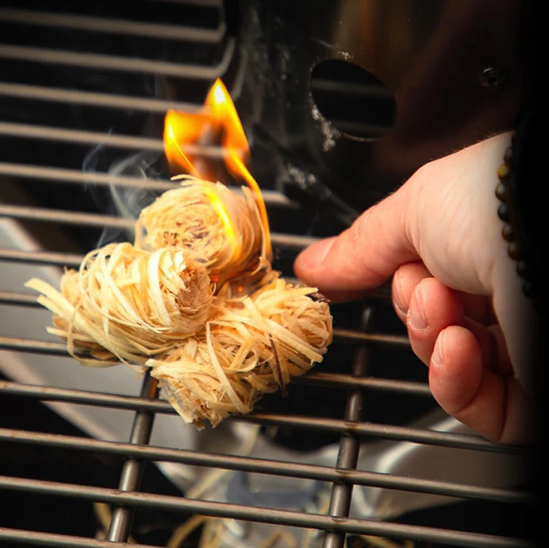 Natural Wax Wood Fire Starter Sticks – 20/40/60pcs for Campfires, BBQs, Fireplaces & Emergency Use