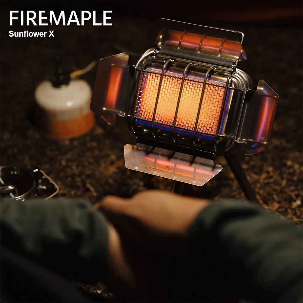 Fire Maple Sunflower X Gas Camping Stove – Multi-Function Infrared Heater & Burner for Outdoor Cooking & Warmth