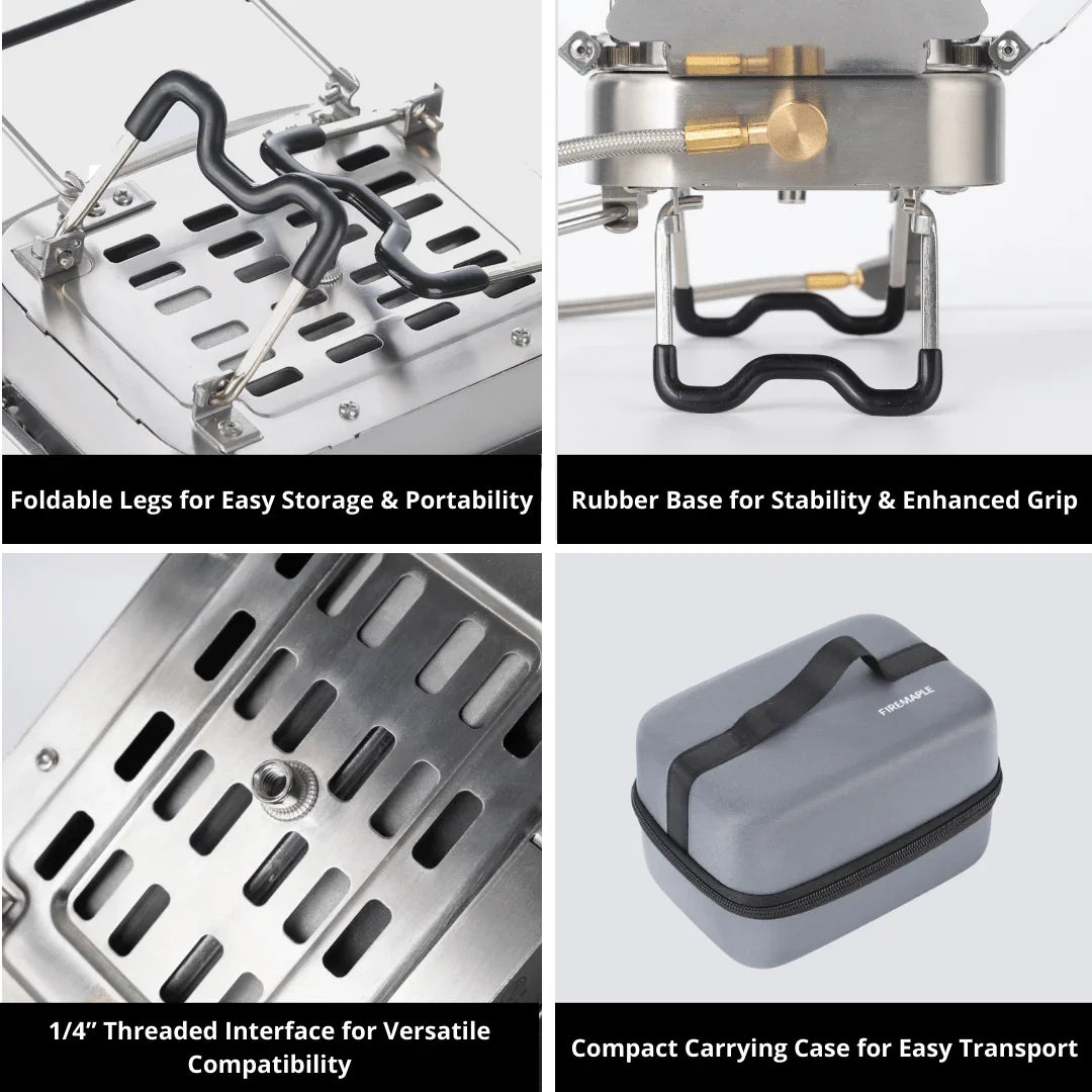 Fire Maple Sunflower X Gas Camping Stove – Multi-Function Infrared Heater & Burner for Outdoor Cooking & Warmth