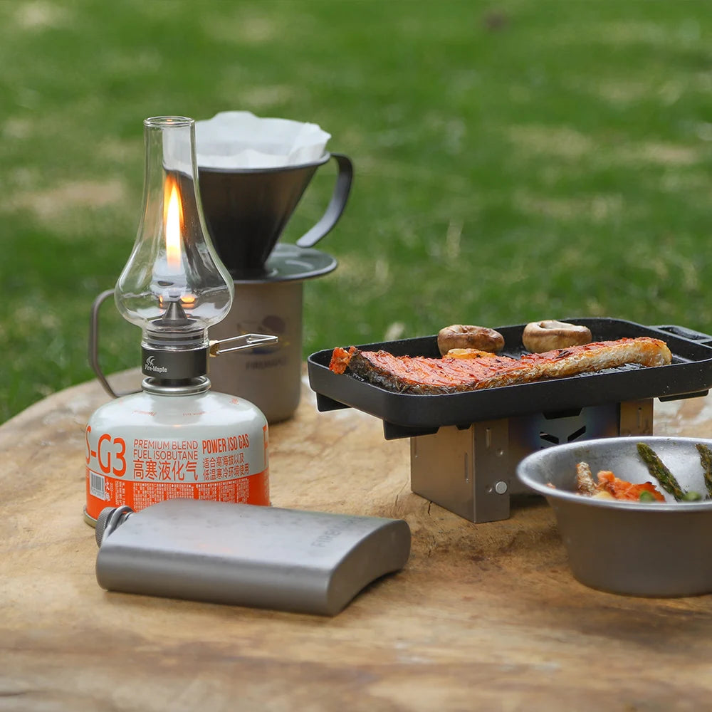 Fire Maple Tulip Gas Lantern Outdoor Fuel Lights Romantic Isobutane Ambiance Gas Lamp for Camping Hiking Backpacking