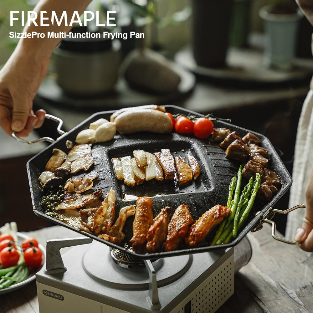 FireMaple SizzlePro Multi-function Frying Pan – Sear, Grill, and Sizzle Anywhere