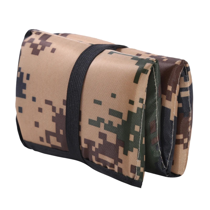 Folding Camping Mat - Portable Outdoor Oxford Cloth Waterproof Foam Sitting Pad for Hiking