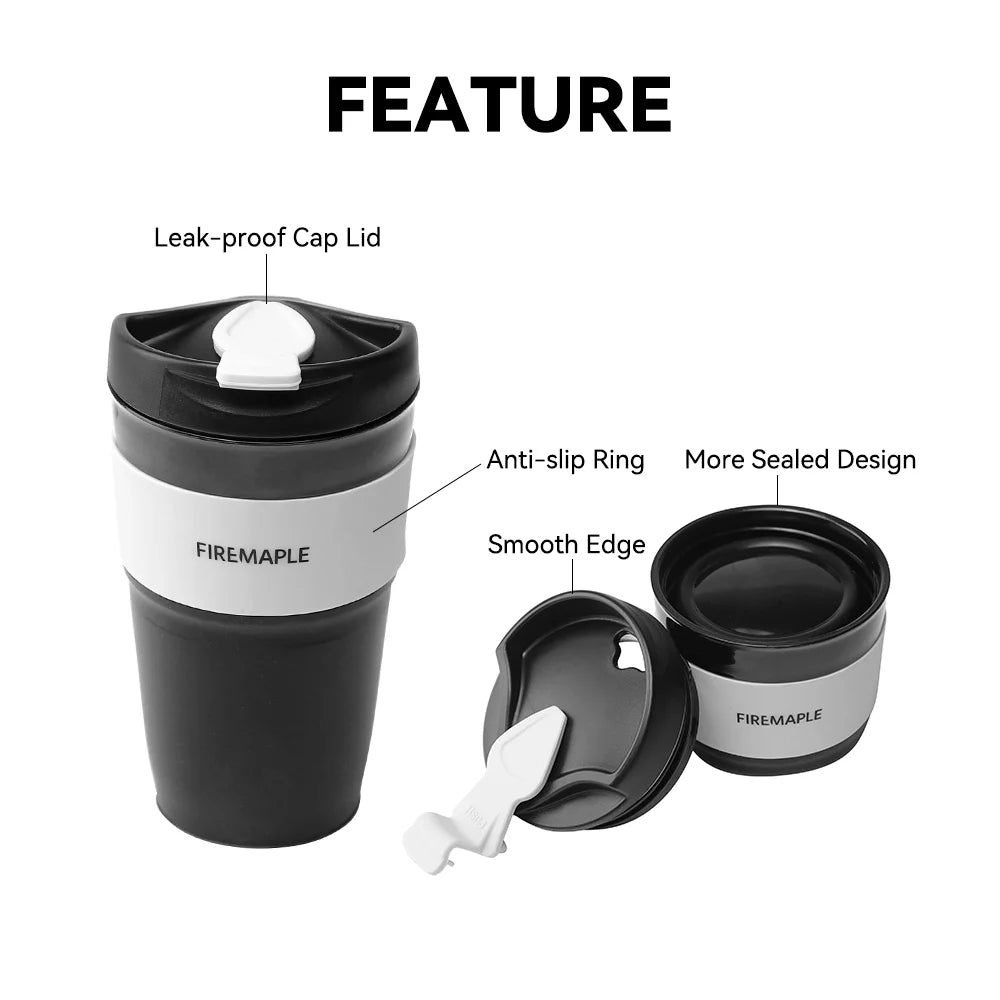 ☕ Fire Maple Silicone Collapsible Coffee Cup (350ml)