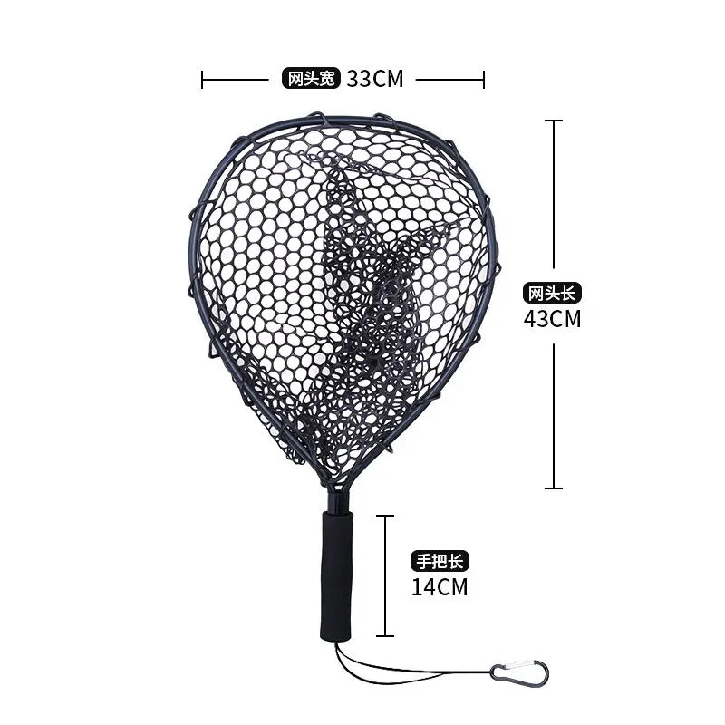 Ultralight Aluminum Alloy Frame • Silicone Wear-Resistant Mesh • Ideal for Fly Fishing