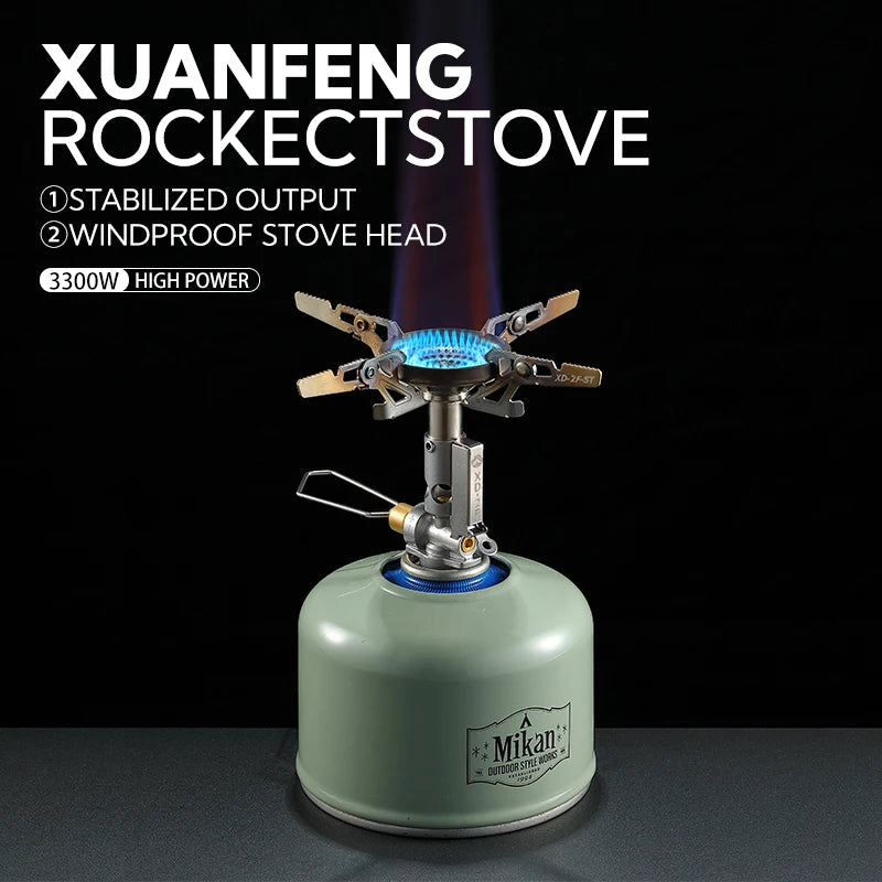 Campingmoon XD-2F Adjustable Mini Camping Gas Stove
