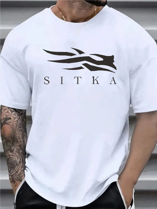Men’s SITKA Letter Print T-Shirt
