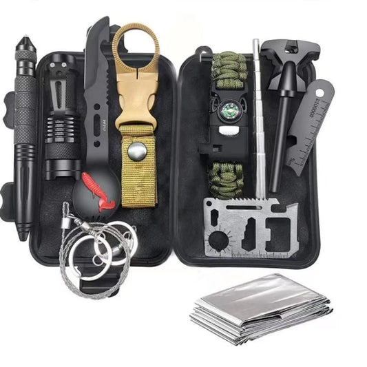 13-Piece Outdoor Survival Equipment Kit