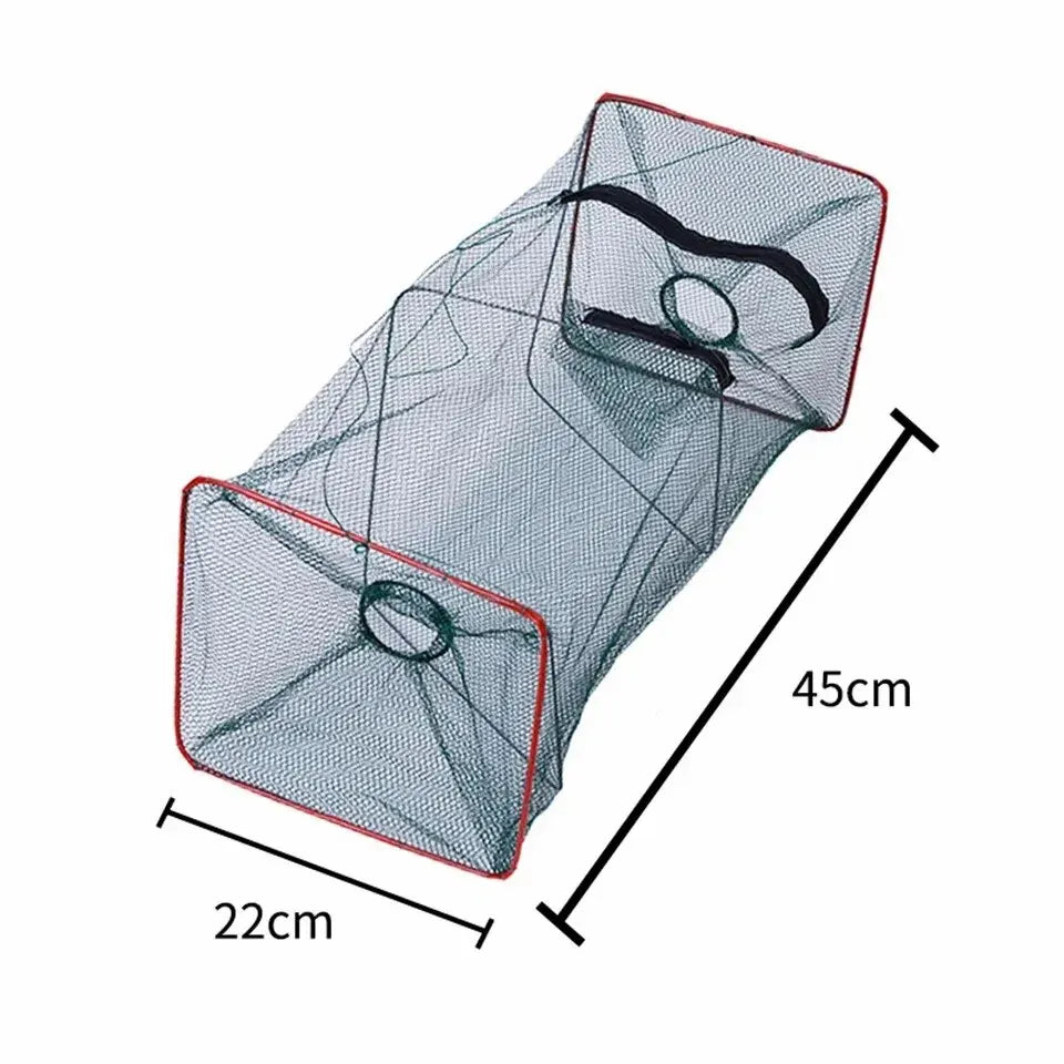 Collapsible Cast Net - Durable Nylon Mesh | Fine Trap for Crab, Shrimp &amp; Crayfish