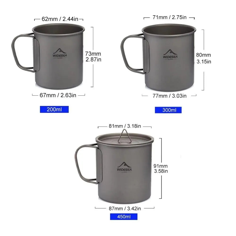 Camping Mug Titanium Cup – Lightweight and Robust