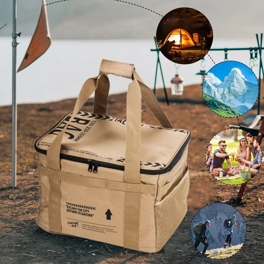 30L Tactical Camping Storage Bag – Insulated Folding Box for Field Gear