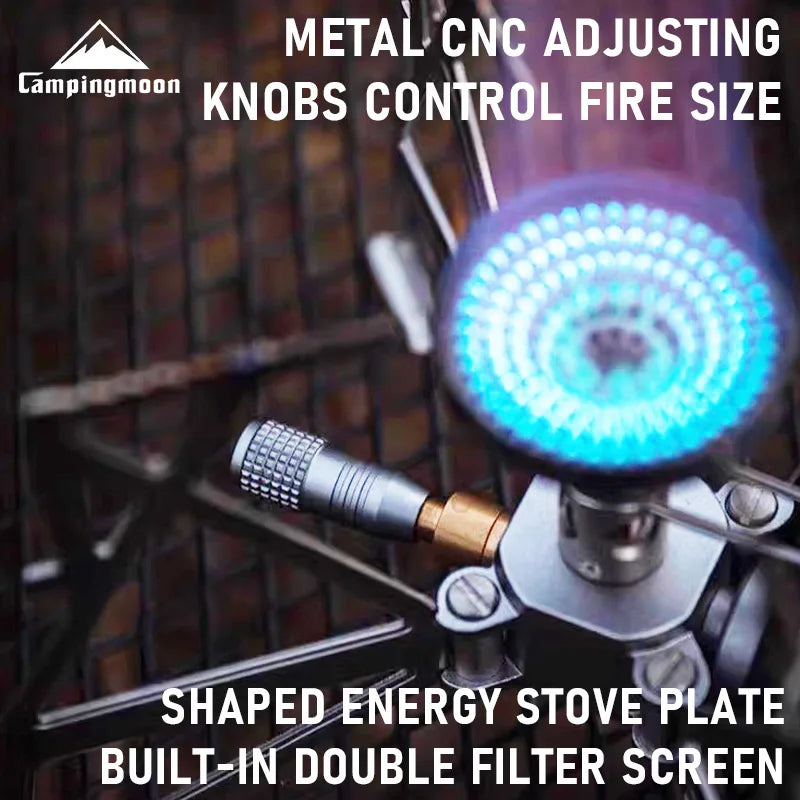 CAMPINGMOON XD-3NE Butterfly Portable Folding Gas Stove Windproof Outdoor Camping Hiking Accessory