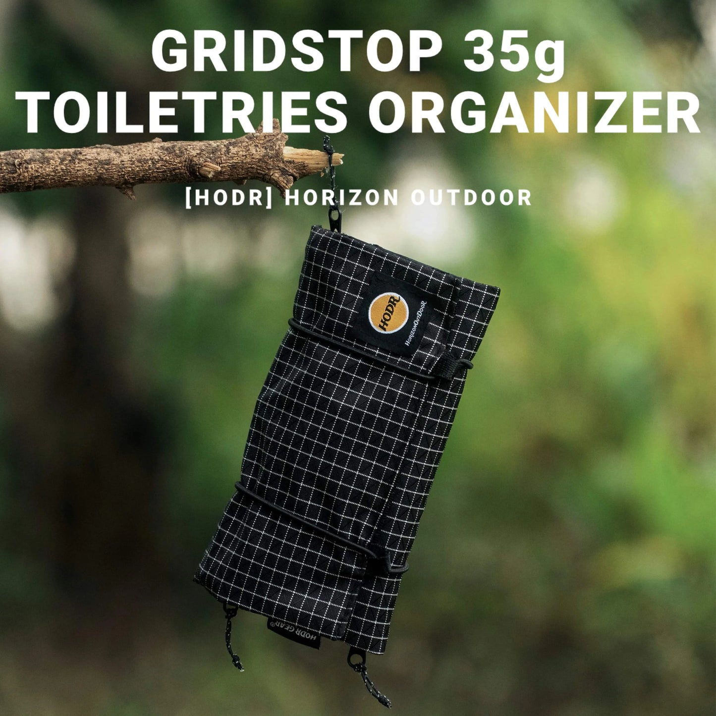 HODRGEAR Ultralight Toiletries Organizer – UHMWPE Gridstop