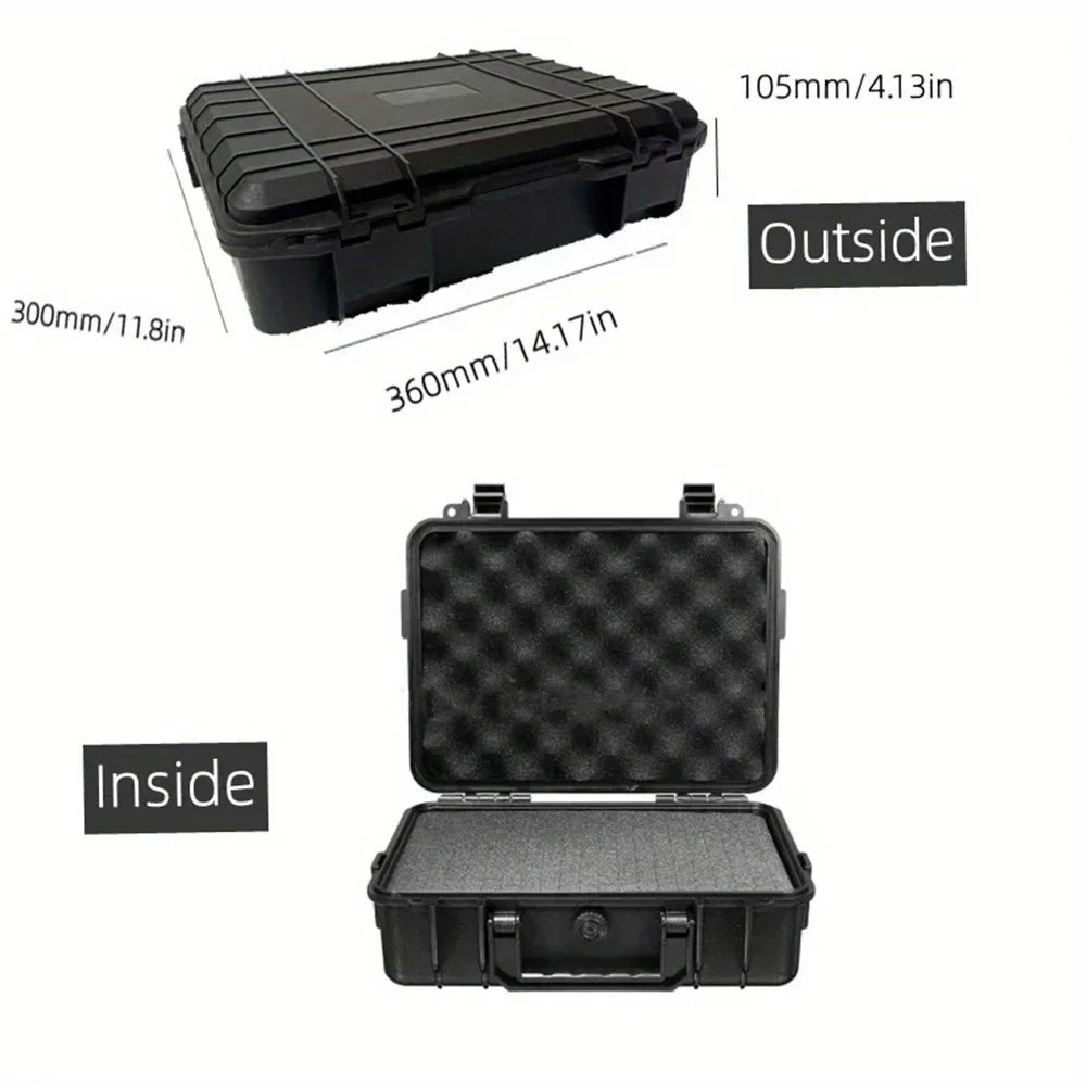 Waterproof Hard Carry Case with Pre-Cut Sponge | Impact-Resistant Organizer for Equipment