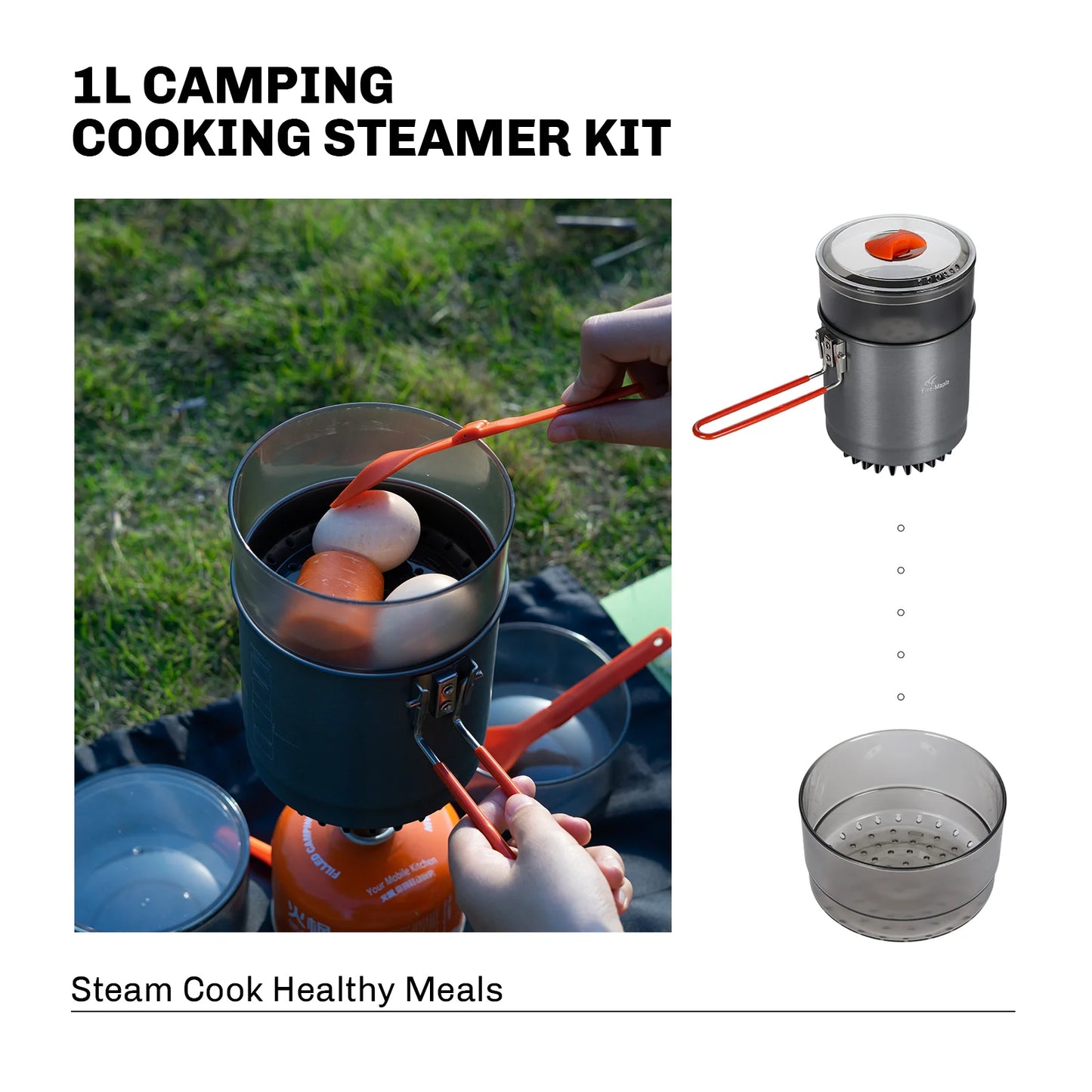 Fire Maple Island Steamer Kit – All-in-One Outdoor Cooking Powerhouse