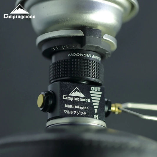 CAMPINGMOON BKZ11 Gas Adapter – Card-Type Long Gas Tank to Flat Gas Stove Converter