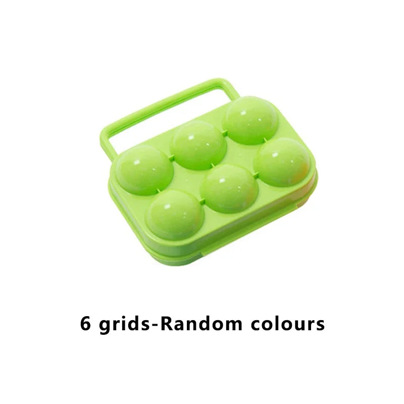 2 / 4 / 6 / 12 Grid Egg Storage Box - Portable Egg Holder Container for Camping