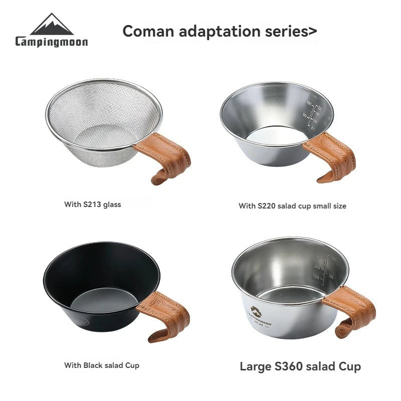 CAMPINGMOON Outdoor Bowl Handle Gloves – Genuine Cowhide Protection for Your Cookware