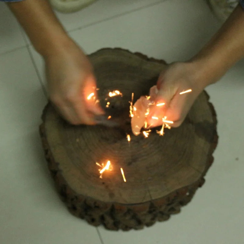 1PC Portable Carbon Steel Fire Striker – Emergency Flint Tool for Camping, Hiking & Survival