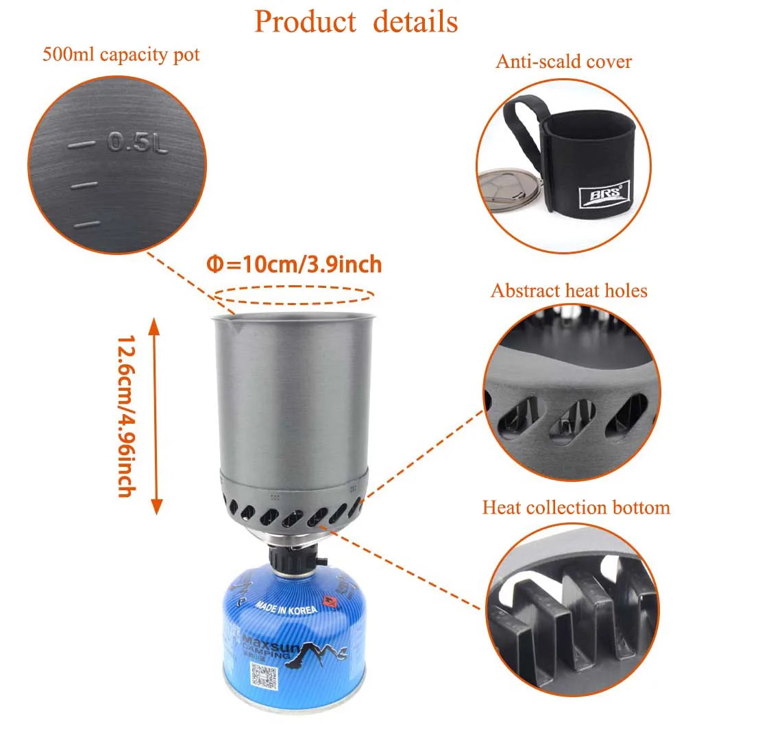 Ultralight Portable Backpacking Stove System