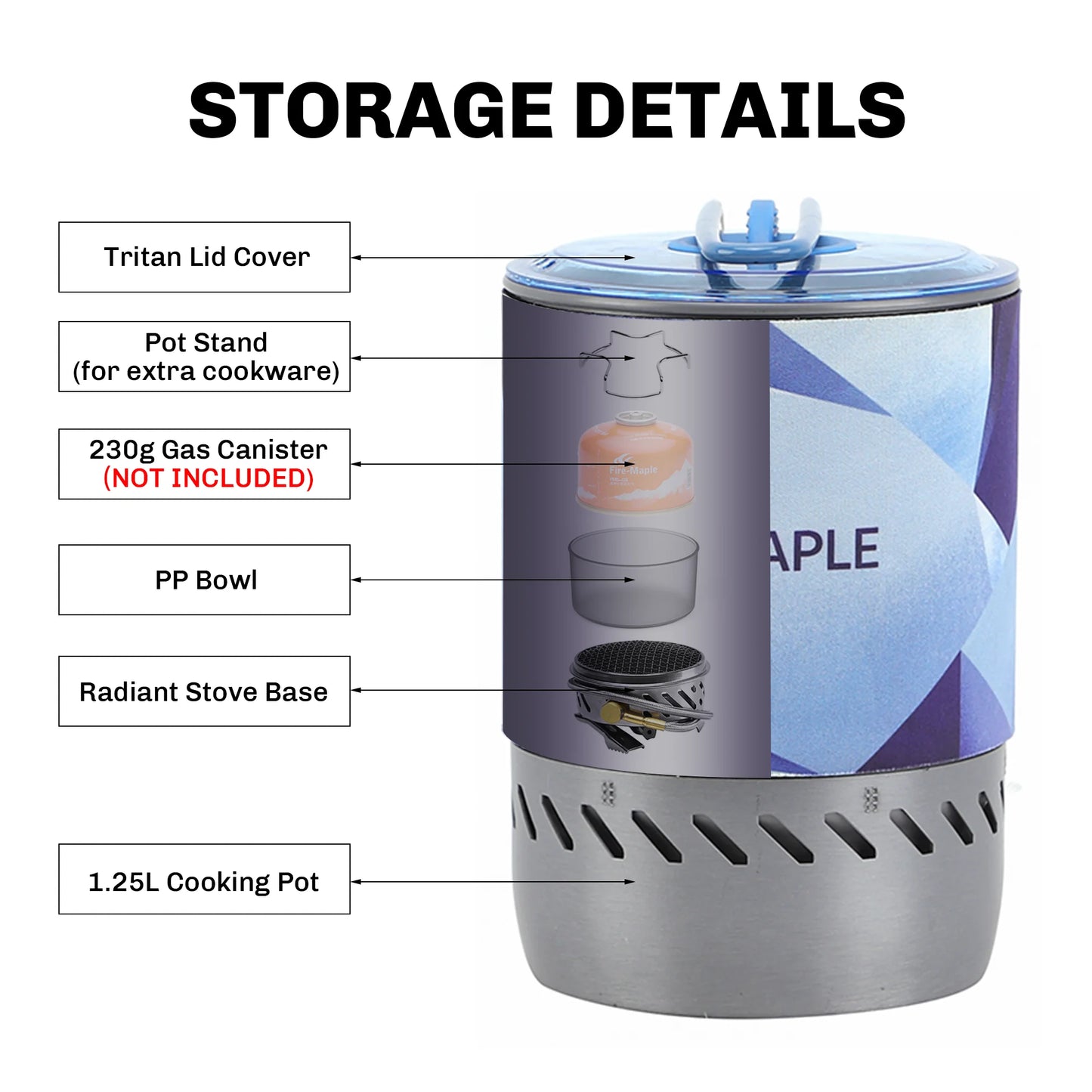Fire‑Maple Mars Radiant Stove System - Compact • Windproof • High‑Efficiency • Backpacking Ready