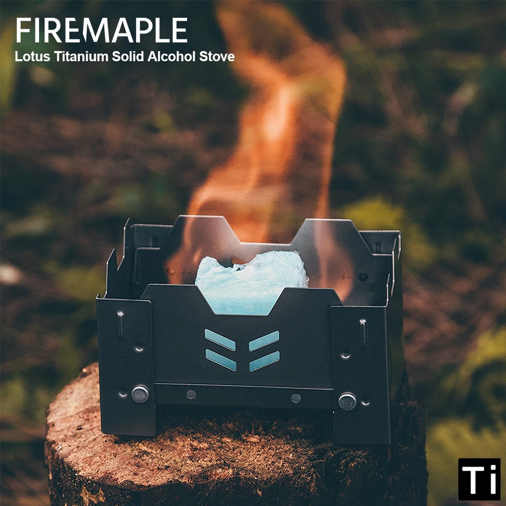 Fire Maple Lotus Titanium Ultralight Alcohol Stove — Mini Burner, Maximum Efficiency