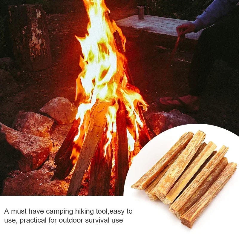 1 Box Fatwood Fire Starter Sticks – Natural Firestarting Wood for Camping, Hiking & Emergency Survival